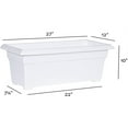 thumbnail image 6 of Root & Vessel Countryside Patio Planter, White, 27", 6 of 6