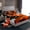 Black Orange, variant on Homewish Cross Bike Game Twin Sheet Sets,Speed Extrame Sport Twin Fitted Sheet,Black Red White Flat Sheet For Kids,Microfiber Bedroom Decor,3 Pieces