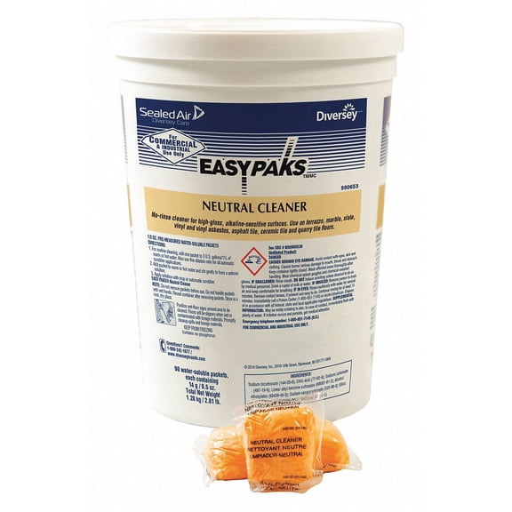 Easy Paks Neutral Cleaner, 0.5 oz Packet, 90/Tub - DVO990653EA