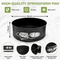 thumbnail image 2 of shiyou-4 Inch Mini Springform Pan, Non-stick Cheesecake Pan, Spring Form Pans for Baking, Springform Pans with Removable Bottom, Round Cake Pans, Small Cake Mold for Mini Cheesecake Pizza, 2 of 4