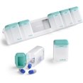 thumbnail image 1 of Weekly Pill Organizer Magnetic Removable Pill Box Day Time a Day Large Pill Case Travel Week Once Daily Medication Dispenser Medicine Container Holder for Supplement Vitamin Blac, 1 of 6