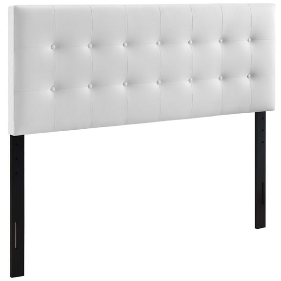 Ergode Emily King Upholstered Vinyl Headboard - White