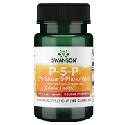 Swanson P-5-P Pyridoxal-5-Phosphate - Double Strength 40 mg 60 Capsules