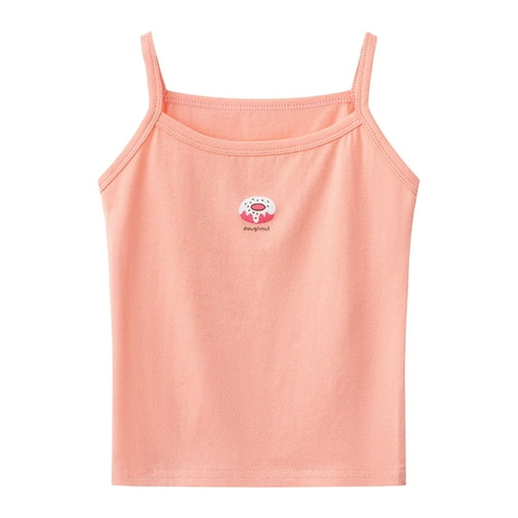 WRKEKC Girls Summer Tank Tops, Tank Tops for Toddler Girls, Girls' Summer Trendy Cute Printed Camisole Lightweight Round Neck Tank