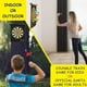 thumbnail image 3 of CX L SUM Tablero de dardos magnético, juego de dardos para niños en interiores y exteriores con 12 piezas de dardos magnéticos, juego de juguete seguro, juego de tablero de doble cara enrollable, bueno para regalos Ormromra WMXL-161, 3 of 6