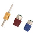 thumbnail image 2 of Adaptador de conversión de 3 uds R12 R22 hilo femenino 1/4 SAE a R134A Ajuste de interfaz macho de alto/bajo voltaje, 2 of 8