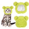 thumbnail image 1 of Sombrero de peluche con forma de oso JOICEE para gatos pequeños, 1 of 8