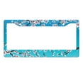 thumbnail image 1 of WIRESTER 6" x 12" Auto Drive License Plate Frame Cover, Falling Cherry Blossom, 1 of 7