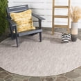 thumbnail image 2 of Safavieh Courtyard Teodor Geometric Indoor/Outdoor Area Rug, Beige, 5'3" x 5'3" Round, 2 of 8