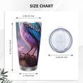 thumbnail image 4 of KLL Beautiful Flower Blue Bird Print 40oz Stainless Steel Insulated Car Cup with Spillproof Lid - Keep Your Drink Hot or Cold on the Go-Without Straw, 4 of 8