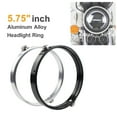 thumbnail image 5 of Universal Black 5.75 Inch Aluminum Round Headlight Housing Headlamp Trim Ring Mount Bracket Motorcycles, 5 of 8