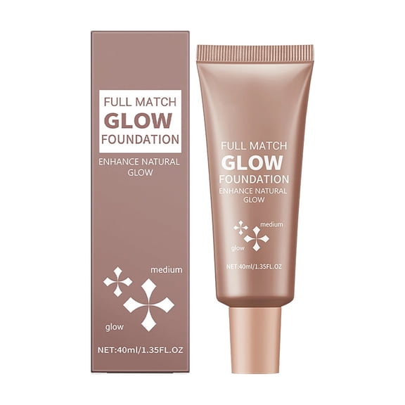 Natural Glow Illuminator Glotion,Waterproof Dewy Foundation With Slight Shimmer,Sheer to Light Buildable Coverage,Hydrating & Illuminating Makeup