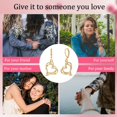 thumbnail image 6 of MULA Gold Plated Love Entanglement Hook Earrings 925 Sterling Silver Sparkling 5A Zircon Jewelry Gift for Her, 6 of 6