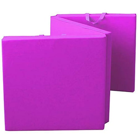 Kunova Tm Pink Exercise Tri Fold Gym Mat Fitness Mat W Pu