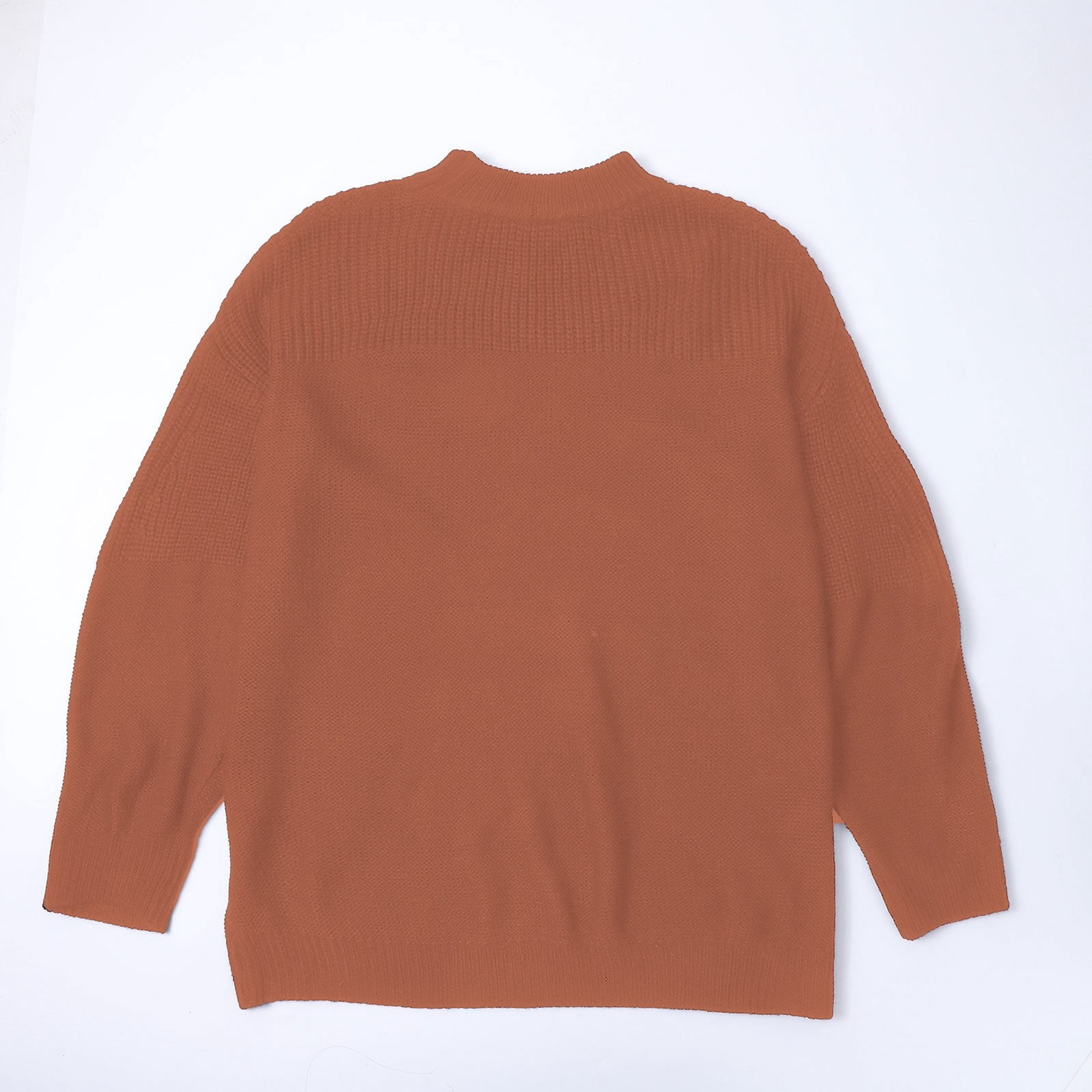 Holzkary Women's Casual Long Sleeve Sweaters Women's Casual Long Sleeve Sweaters Loose Crewneck Knit Solid Pullover Sweater Jumper Tops Loose Crewneck Knit Solid Pullover Sweater Jumper Tops B Xl