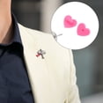 thumbnail image 2 of 100 broches de goma con forma de corazón para manualidades, 2 of 7