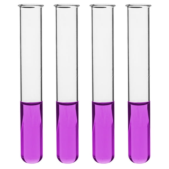24PK Test Tubes, 25ml - Borosilicate 3.3 Glass - 1.2mm Thick Walls, Beaded Rim - Superior Heat & Chemical Durability - 5.9" Tall, 0.7" Diameter - Eisco Labs