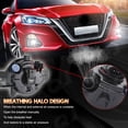 thumbnail image 6 of Pair Round LED Fog Lights for Nissan Versa 2012-2019, 55W 6000K White Off-Road Lamps Black Front Bumper LED Fog Lights, 6 of 11