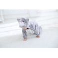 thumbnail image 5 of Disfraz de dinosaurio para niños pequeños Disfraz de animal mono con capucha para niños Halloween - Gato gris 3-6 meses Kuyhfg Sin marca, 5 of 5