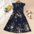 thumbnail image 4 of Vedolay Maxi Dress Girls Bohemian Dresses Floral Sleeveless Rainbow Beach Sundress,BU2 7-8 Years, 4 of 5