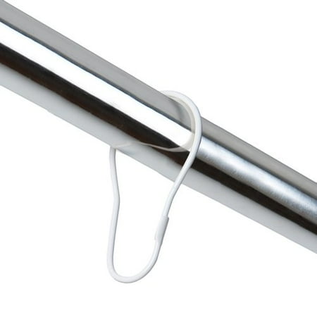 Mainstays Wire Metal Shower Curtain Hooks, White