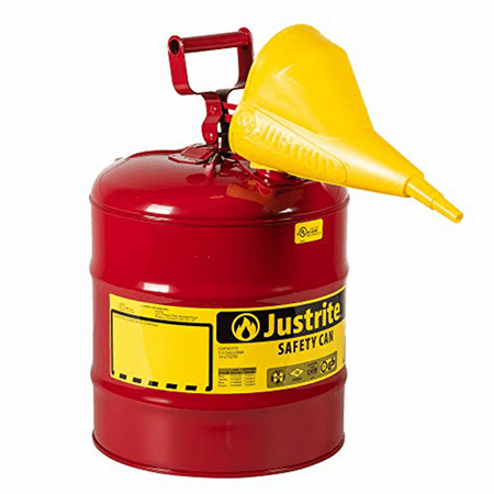 Justrite 7150110 5G/19L SAFE CAN RED W/FUNL