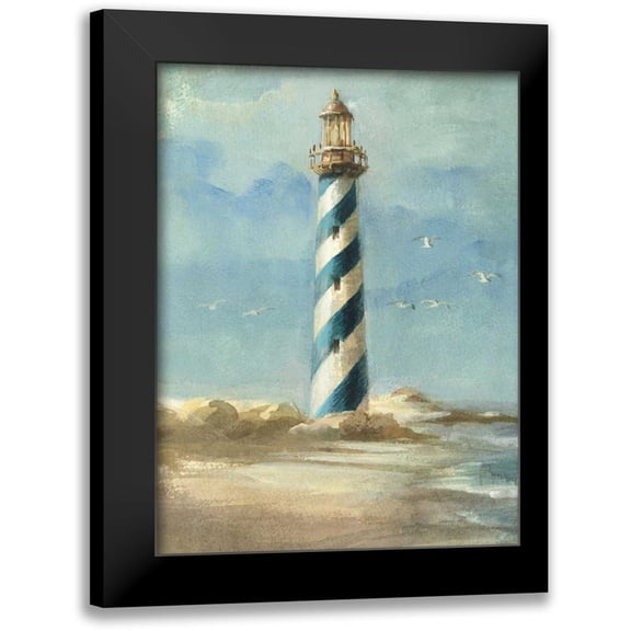 Nai, Danhui 12x14 Black Modern Framed Museum Art Print Titled - Lighthouse I