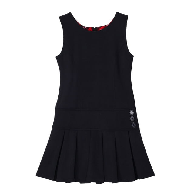 Bienzoe Combinaison Plissée Extensible pour Fille Uniformes Scolaires Noir 6X