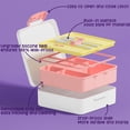 thumbnail image 4 of Bento Lunch Box with 4 Compartments, Insulated lunch Bag, 14oz Stainless Steel Water Bottle, Ice Pack, Utensils Set (Rainbow), 4 of 9