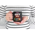 thumbnail image 2 of This Guy Loves Painting. Artistic, Black 11oz Ceramic Mug, 2 of 5