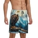 thumbnail image 2 of Fotbe Iceberg Bald Eagle Pantalones Cortos de Pijama para Hombre, Ropa de Dormir, Pantalones de Pijama Cortos para Hombre-XX-Large, 2 of 6