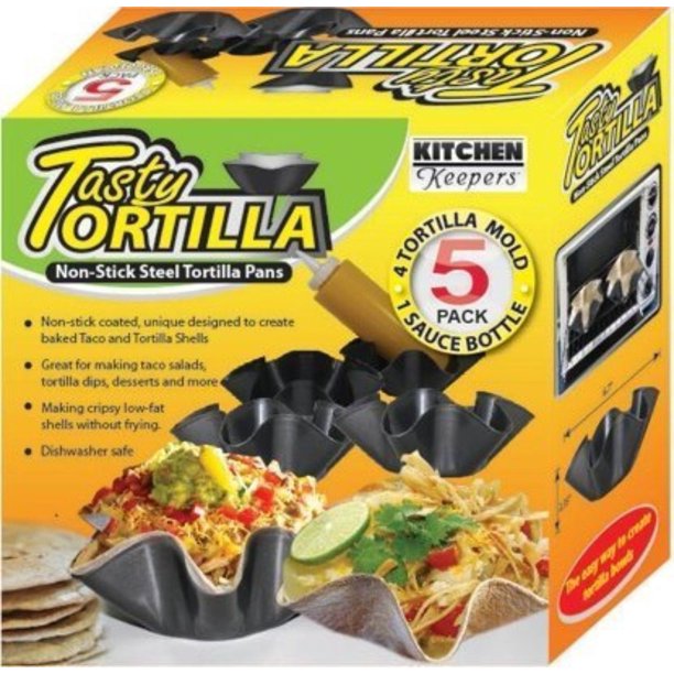 Tasty Tortilla Non Stick Steel Tortilla Pans Set of 4