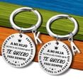 thumbnail image 2 of 30MM Spanish To My Son Gifts From Mom Inspirational Keychain Birthday Christmas Stocking Stuffer Gifts for Teen Boy From MotherHIJA Gao Jinjia LED, 2 of 2