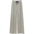 thumbnail image 3 of Pantalones anchos y rectos de cintura alta para adelgazar de primavera y verano, pantalones casuales de rayas blancas y negras con piso drapeado para mujer, de moda, 3 of 3