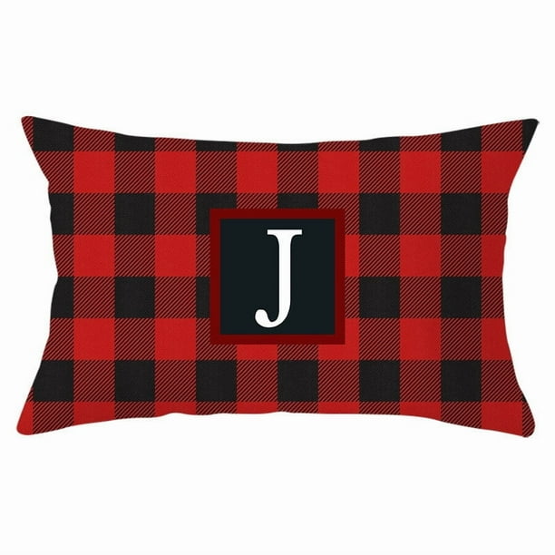 Funda de almohada navideña con diseño de muñeco sin rostro, gnomo enano, duende, enrejado, árbol de Navidad, copo de nieve, lino estampado, funda de almohada para sofá, funda de almohada de piel de me