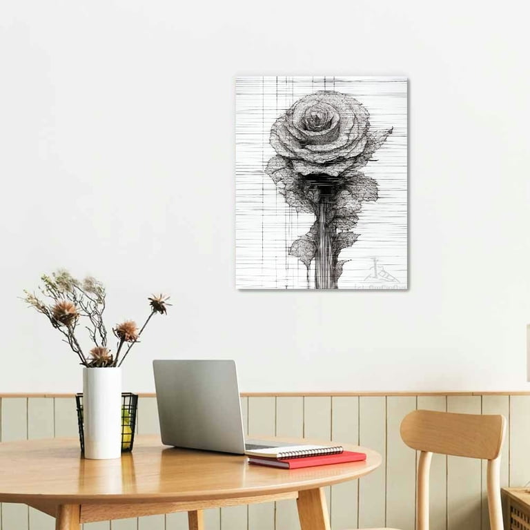 ONETECH Minimalist Line Wall Art Prints, Abstract Female Line Art Posters,  Black and White Sketch Canvas Wall Art, Women's Dressing Room Bathroom  Bedroom Office Decoration - Walmart.com