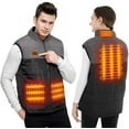 thumbnail image 5 of 4 Areas Heated Jacket for Men&Women,USB Electric Smart Heating Vest Zipper Washable Insulated Safety Outdoor Hunting Hiking, 5 of 12