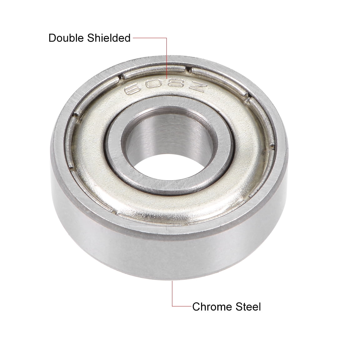 Unique Bargains Deep Groove Double Shielded Bearings I.D.: 8mm O.D.: 22mm Thickness: 7mm