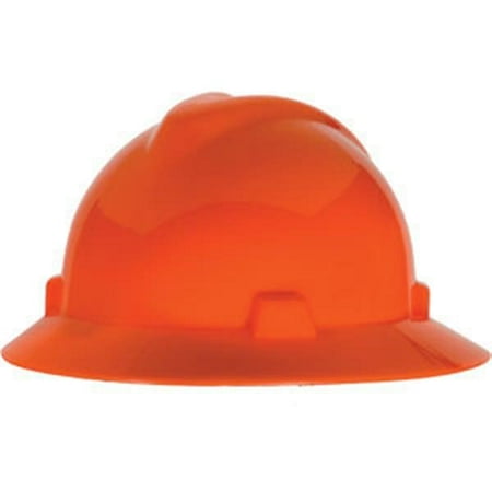 

MSA V-Gard Slotted Hardhat Hat w/ Staz-On Suspension Hi-Vis Orange (8 Units)