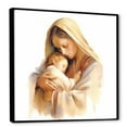 thumbnail image 2 of Designart "Embracing Mother Mary'S Devotion I" Christianity Floater Framed Canvas Art Print, 2 of 5