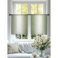 thumbnail image 4 of Green Gradient Sheer Curtains 45 Inches Long 2 Panels Countryside Farmhouse Light Filtering Semi Sheer Window Curtains Drapes for Bedroom Living Room 52"x45", 4 of 7