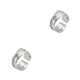 thumbnail image 3 of Minnieouse Mujeres Hombres múltiples capas anillos Cosplay fiesta banquete viaje moda anillo abierto joyería decoración regalo de cumpleaños Oro blanco 2piezas, 3 of 6