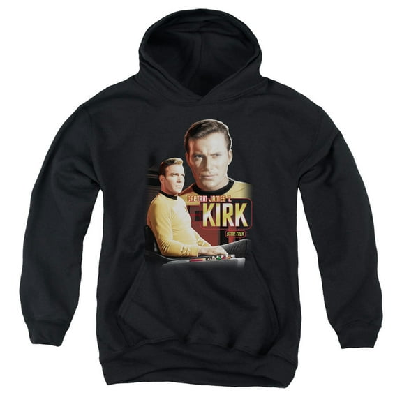 Star Trek - Captain Kirk - Youth Hooded Sweatshirt - Small