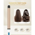 thumbnail image 6 of Hoson 1 Inch Extra Long Barrel Curling Wand, Ceramic Tourmaline Curling Wand Professional Dual Voltage with Adjustable Temperature, 6 of 7