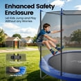 thumbnail image 3 of GVDV Outdoor Trampoline, 8' Backyard Recreational Trampoline with Enclosure for Kids & Adults, 3 of 8
