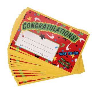Trend Enterprises Certificati Studente Della Settimana, Pacco Da 30, Formato 21,6x27,9 Cm, Per Classi 3-8, Compatibili Con Stampante