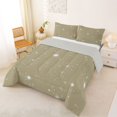 thumbnail image 2 of Manfei Lovely Stars King Size Comforter Sets,Cute Cartoon Themed Comforters King Size,Beige White,Light Gray Reversible,3pcs,1 Comforter and 2 Pillowcases, 2 of 7