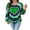 *Green, variant on VBVC Women's and Women's Plus Tie Dye Heart Graphic Top , Ladies' Long Sleeve Crew Neck Pullover , Fall Winter Cute Sweatshirt For Women, M-6XL
