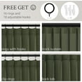 thumbnail image 2 of Pinch Pleated 92 Inch Curtains 2 Panels for Living Room Olive Green Linen Curtains 92 Inches Long Pinch Pleat Drapes for Track System Light Filtering Semi Sheer Curtains for Dining Bedroom Office, 2 of 18