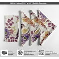 thumbnail image 4 of Vargottam Designer Cotton Canvas Napkins - Set of 12, 20-Inch, Beige Bird Pattern, Durable & Absorbent Cloth Napkins for Dining, Parties, and Home Decor - Machine Washable, 4 of 7